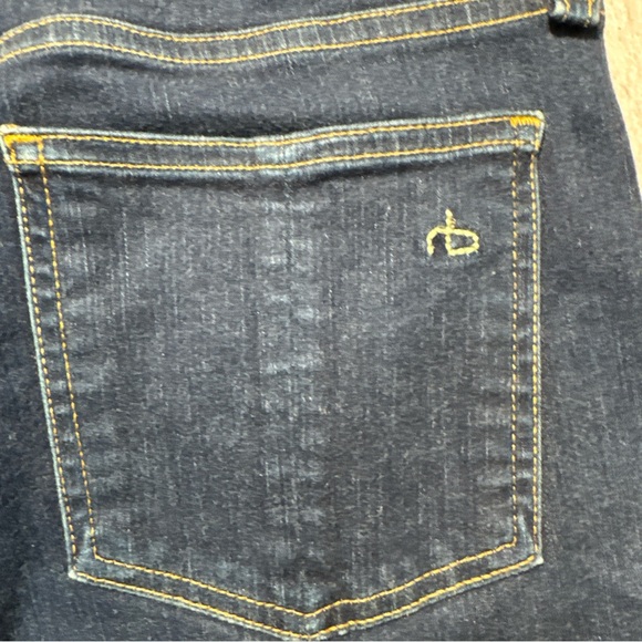 Rag & Bone women’s high rise skinny blue jeans dark wash sz 31 - Picture 8 of 10